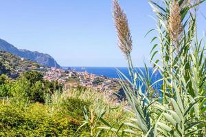 vistas al pueblo de porto moniz en la isla portuguesa de madeira en verano foto