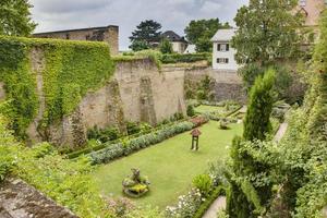 View on Eltville castle garden at daytime in summer photo