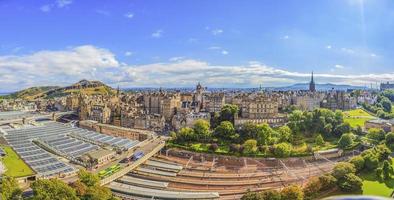 Panoramic view of Edinburgh photo