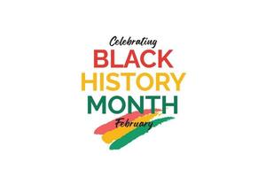 Black history month celebrate. Vector illustration design graphic black history month.