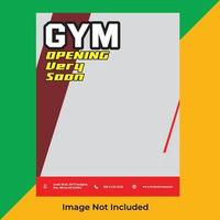 Gym Poster Template vector