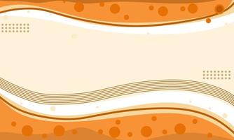 Wallpaper or background abstract orange color in flat design vector