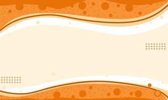 Wallpaper or background abstract orange color in flat design vector