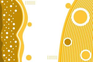 background abstract in yellow color with flat design. vector