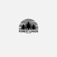 forest logo design free vector