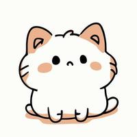 cute vector cat cartoon kawaii 5997299 Vector Art at Vecteezy