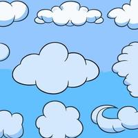 vector clouds collection cloud set icon