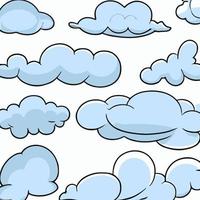 vector clouds collection cloud set icon