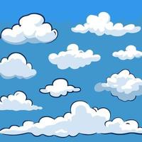 vector clouds collection cloud set icon