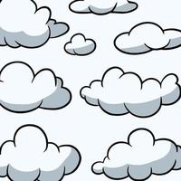 vector nubes colección nube conjunto icono