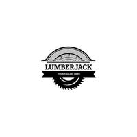 Lumberjack logo. Woodworking Cross Axe Logo Design, Creative Carpentry Lumberjack Emblem Vector