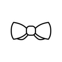 Tie outline style icon vector