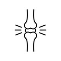 bone joint outline icon vector