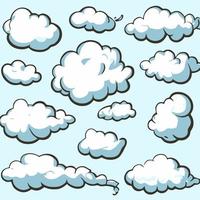 vector clouds collection cloud set icon