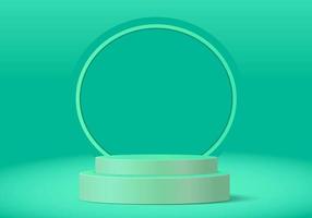 3d background products display with circle style vector