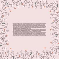 floral border template vector