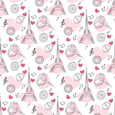 romantic seamless pattern
