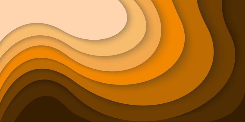 Paper Cut Flowing Color Tones Trendy Abstract Vector Background