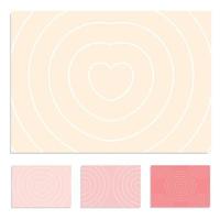 soft color background and outline heart symbol. vector