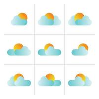 Daylight icon in gradient color trendy flat style. Symbol for vector Illustration design