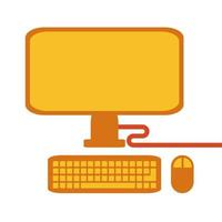 Videogames computer icon vector