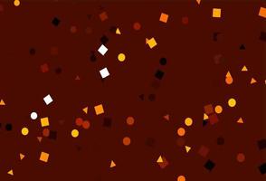 Light Orange vector pattern in polygonal style with circles.