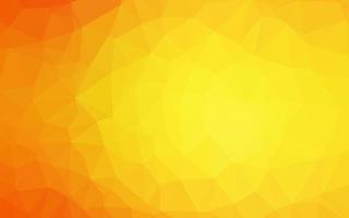 Light Orange vector shining triangular template.