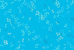 Light colorful vector backdrop with music notes.