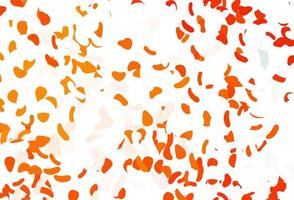 Light Orange vector backdrop with abstract shapes.