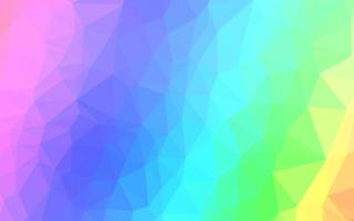 Light Multicolor, Rainbow vector polygonal pattern.