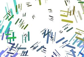 Light Multicolor, Rainbow vector template with repeated sticks.