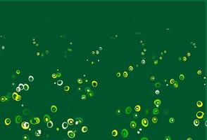 Light Green, Yellow vector layout with circle shapes.