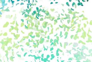 Light Green, Yellow vector pattern with chaotic shapes.