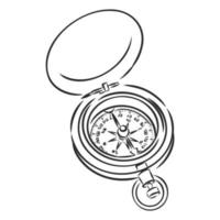 compass vector sketch