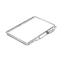 notepad vector sketch