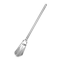 broom vector sketch