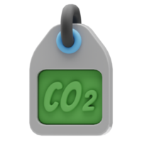 3d Illustration carbon dioxide png