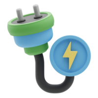 3d Illustration electrical energy Renewable Energy png