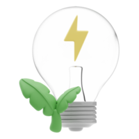 3d Illustration energy saving Renewable png