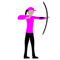 Archer Aiming Bow png