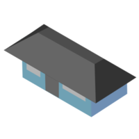 isometrisches kleines haus png