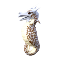 Cute dragon child isolated 3d rendering png