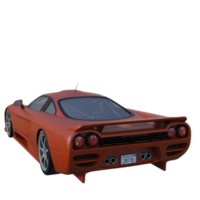 Super car isolated 3d rendering png