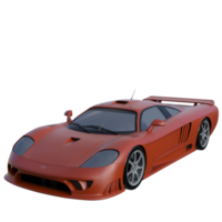 Super car isolated 3d rendering