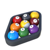 Billiard isolated 3d rendering png