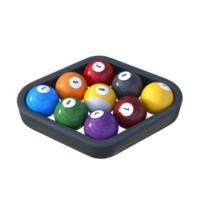 Billiard isolated 3d rendering png