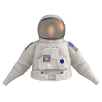 The astronaut in outer space custom set 3d rendering png