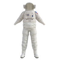 The astronaut in outer space custom set 3d rendering png