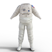 The astronaut in outer space custom set 3d rendering png