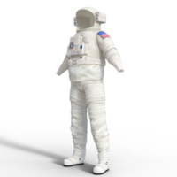 der astronaut im weltraum benutzerdefiniertes set 3d-rendering png